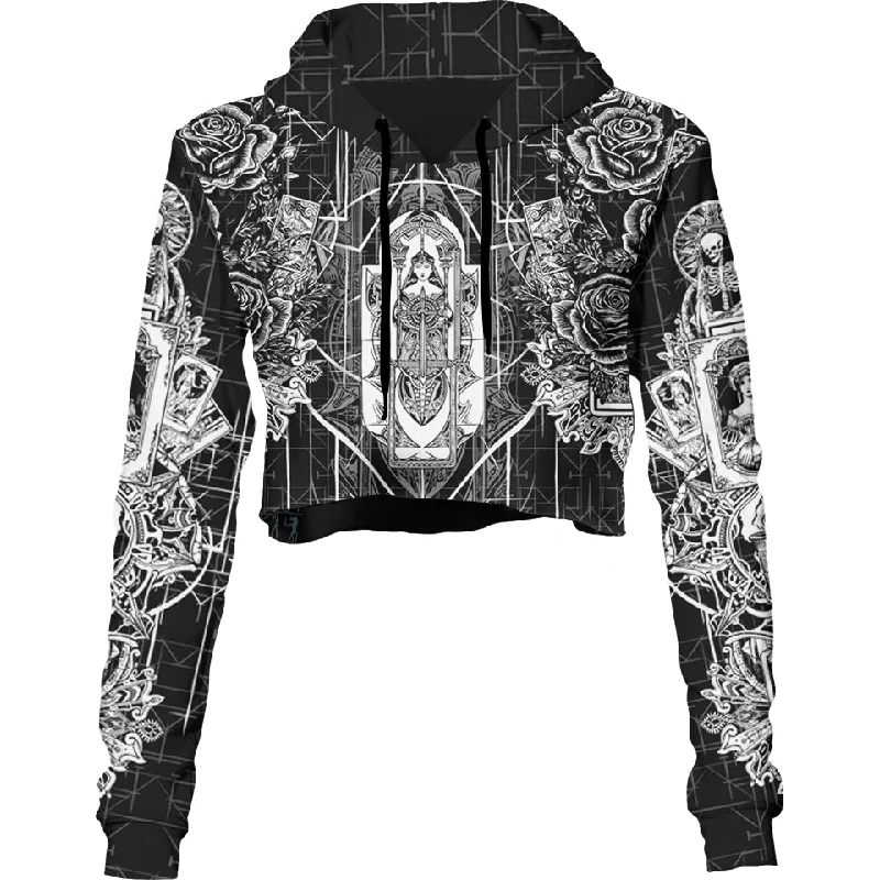 Tarot Crop Hoodie