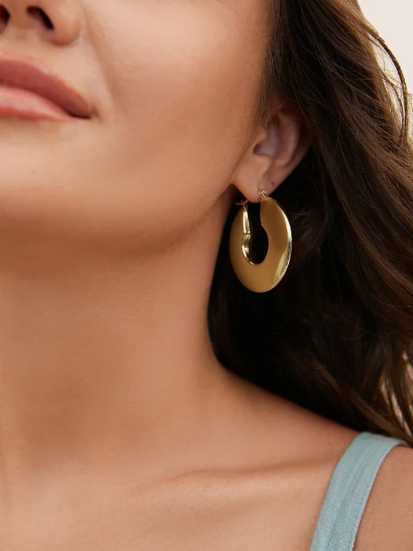 Gold Plated Hoop Earrings