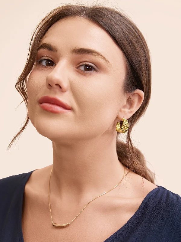 High-End Twisted Glossy Earrings