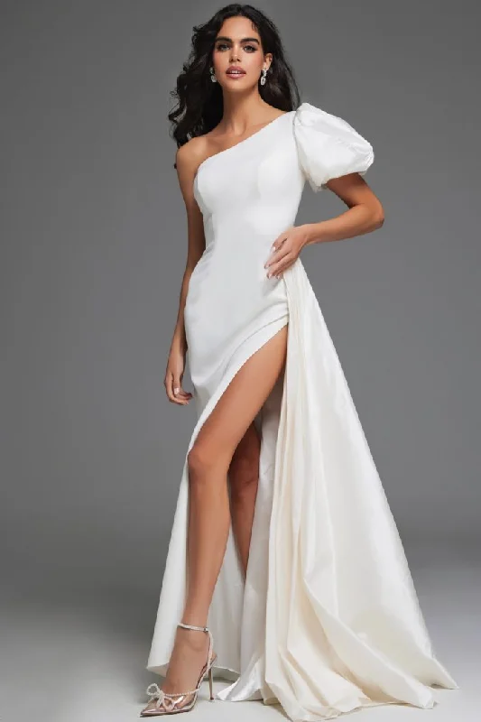 Jovani 44299 Long High Slit Wedding Dress